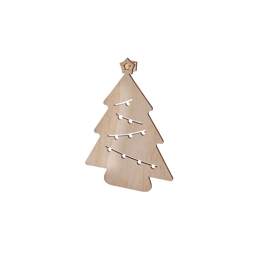 Decoração de Natal LED LED/2xAA árvore