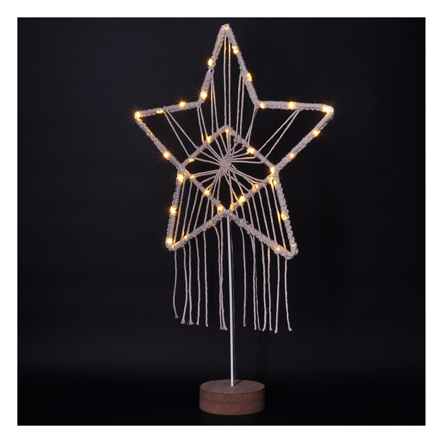 Decoração de Natal LED LED/2xAAA estrela