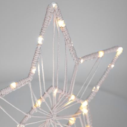 Decoração de Natal LED LED/2xAAA estrela