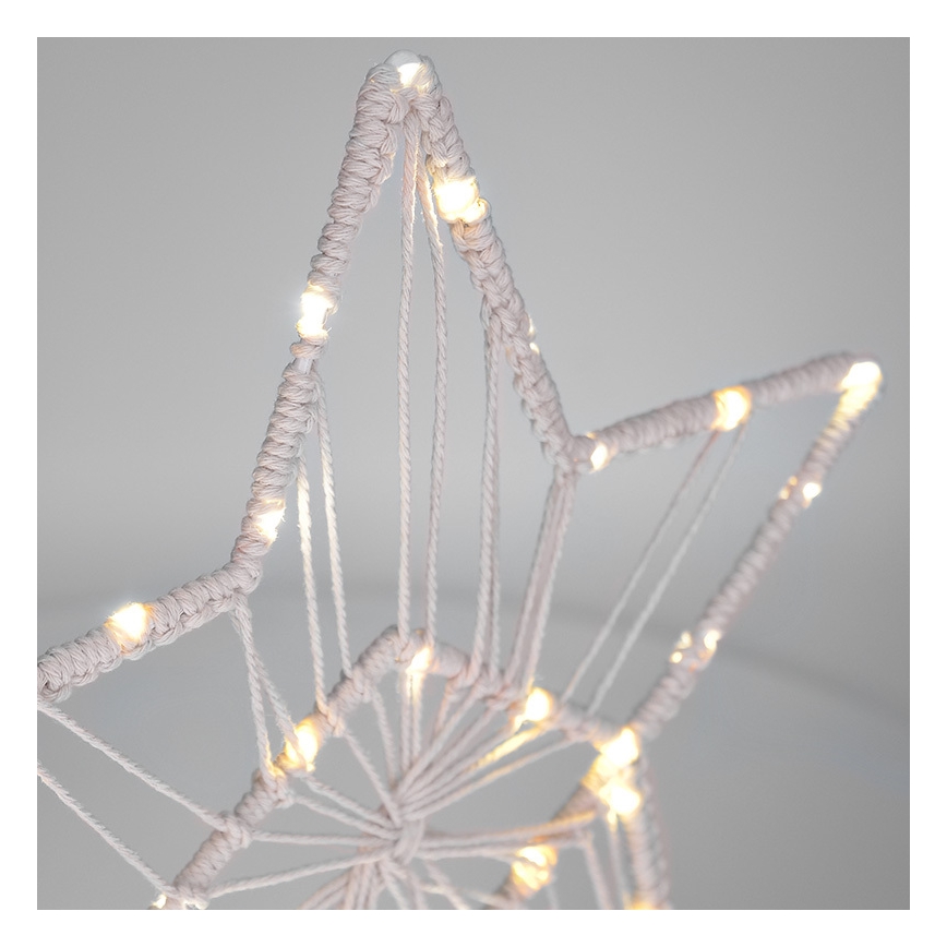 Decoração de Natal LED LED/2xAAA estrela
