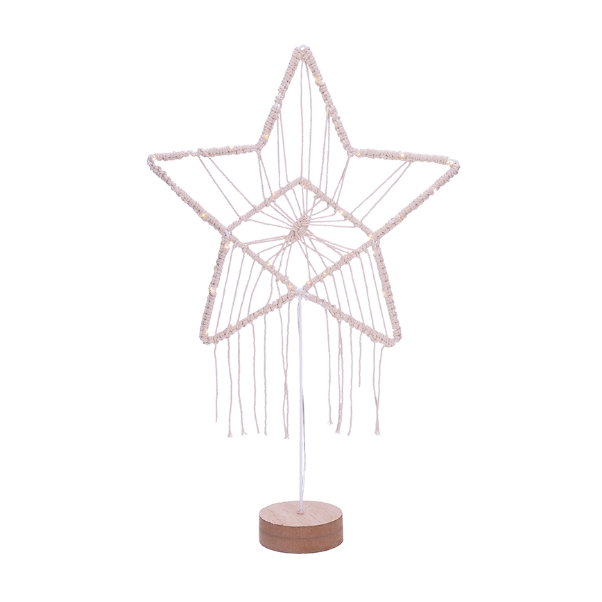 Decoração de Natal LED LED/2xAAA estrela