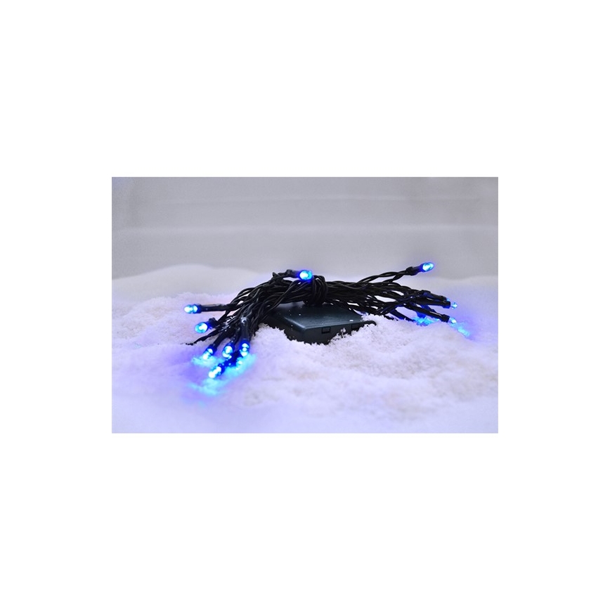 Corrente de Natal LED 20xLED/3xAA 3,3m azul