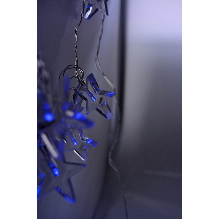 Corrente de Natal LED 10xLED/2xAA 2,5m azul