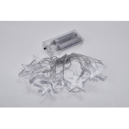 Corrente de Natal LED 10xLED/2xAA 2,5m azul