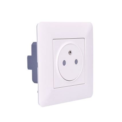 Tomada SLIM PUSH, branco