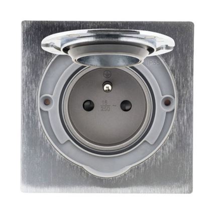 Tomada exterior embutida no chão IP55