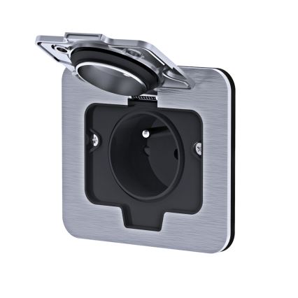 Tomada de chão embutida para exterior IP55 angular