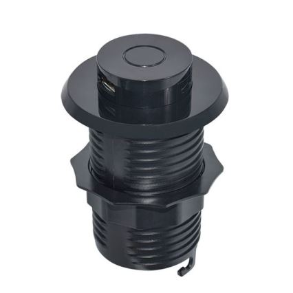 Carregador USB embutido USB A+C preto