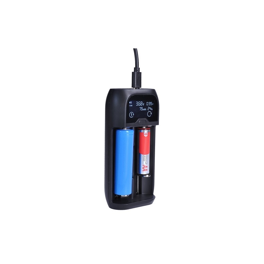Carregador de pilhas Ni-MH/CD/AA/AAA, Li-Ion
