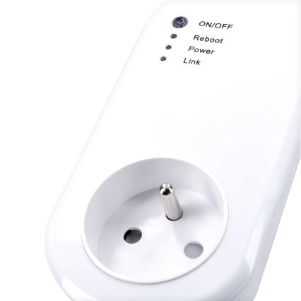 Tomada inteligente com contador de consumo elétrico 230V Wi-Fi Tuya