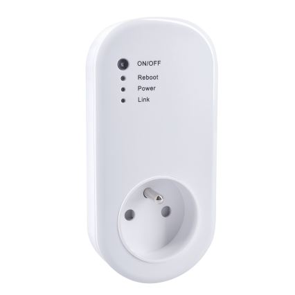 Tomada inteligente com contador de consumo elétrico 230V Wi-Fi Tuya