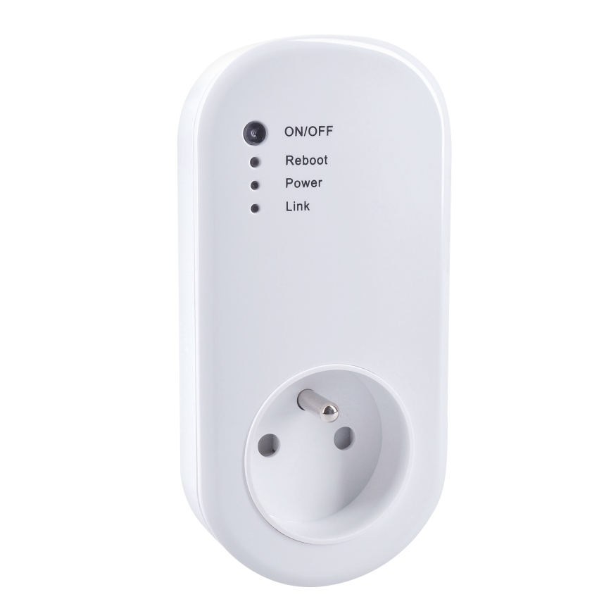 Tomada inteligente com contador de consumo elétrico 230V Wi-Fi Tuya