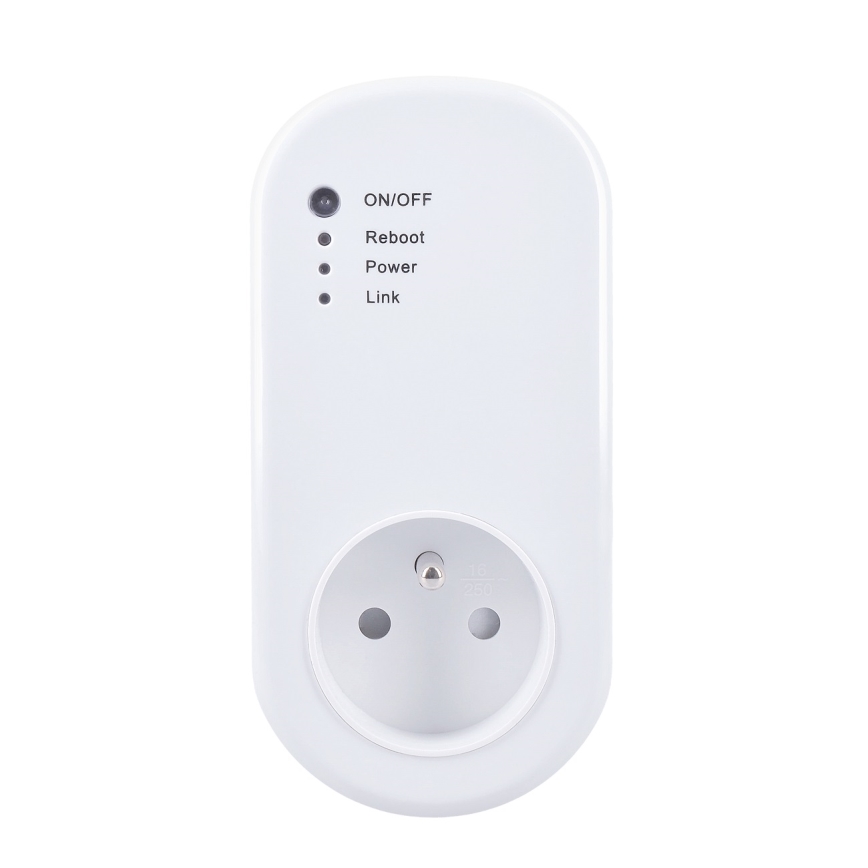 Tomada inteligente com contador de consumo elétrico 230V Wi-Fi Tuya