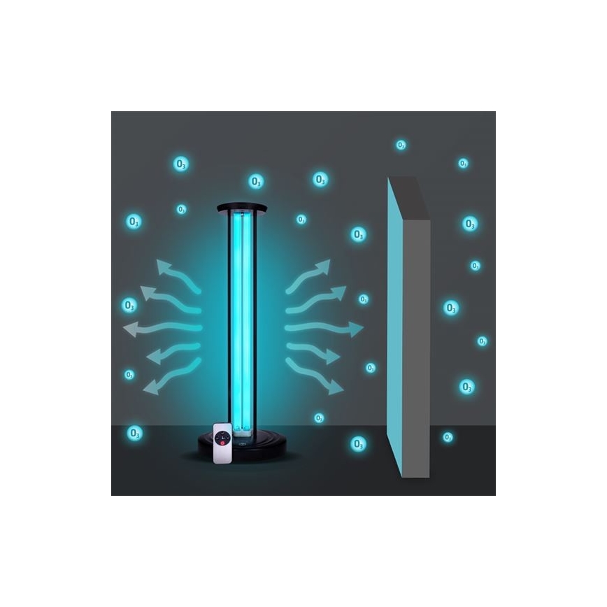 Desinfetante germicida sem ozono candeeiro UVC/100W/230V + comando