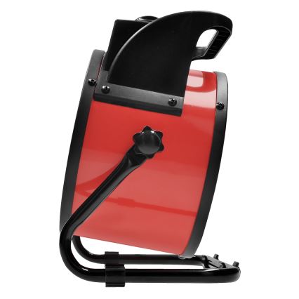 Ventoinha de chão com elemento de aquecimento cerâmico 3000W/230V preto