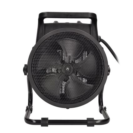 Ventoinha de chão com elemento de aquecimento cerâmico 3000W/230V preto