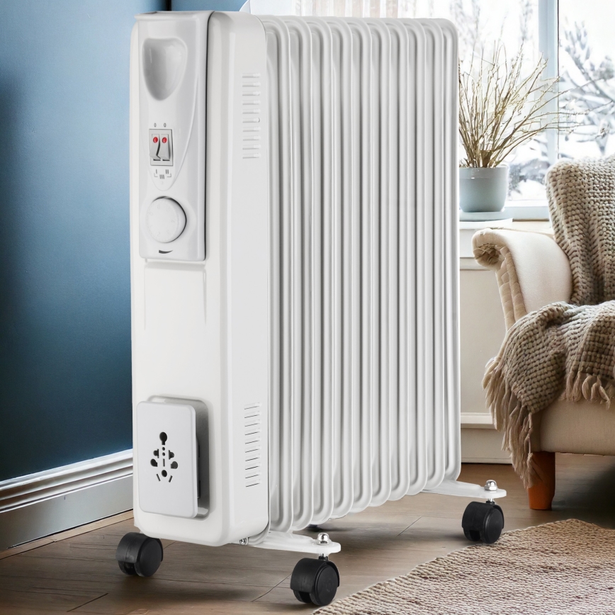 Radiador a óleo de 11 aletas — 1000/1500/2500 W, 230 V