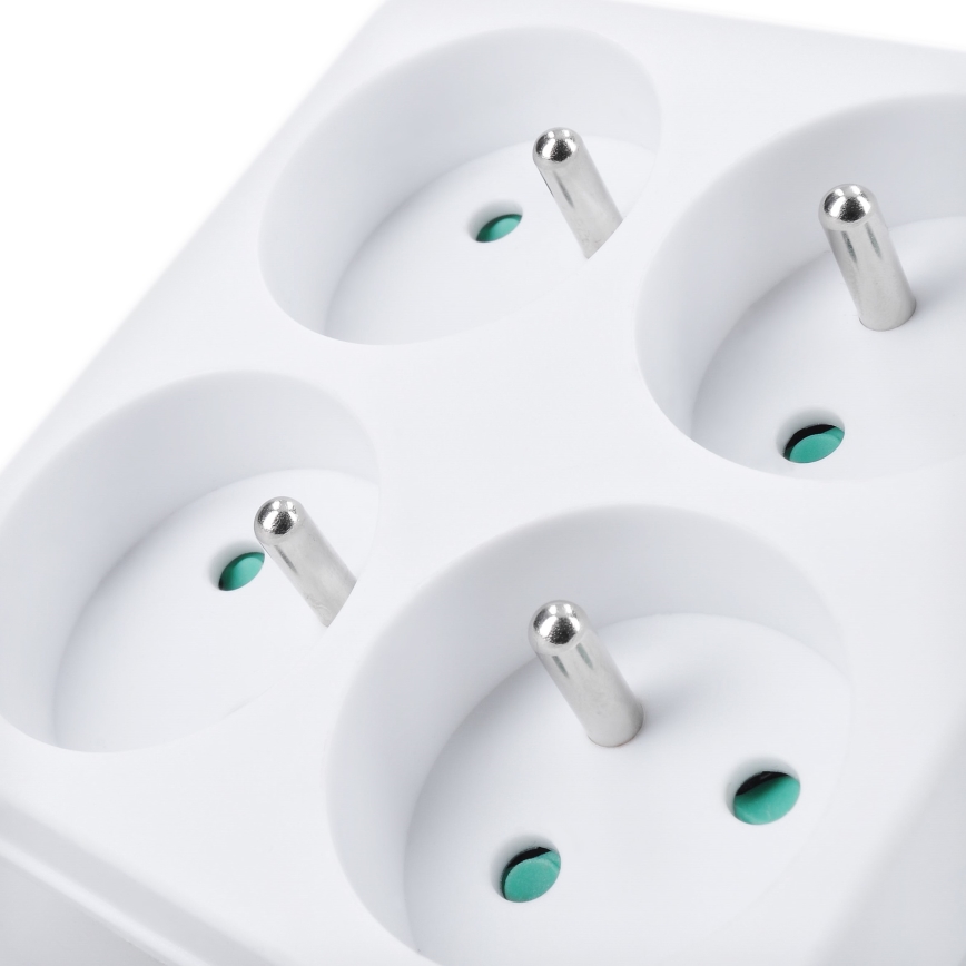 Divisor de tomadas 4x 10A branco
