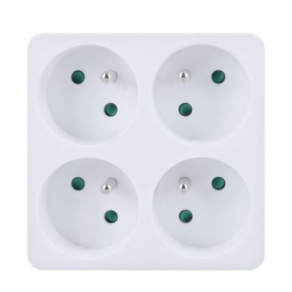 Divisor de tomadas 4x 10A branco