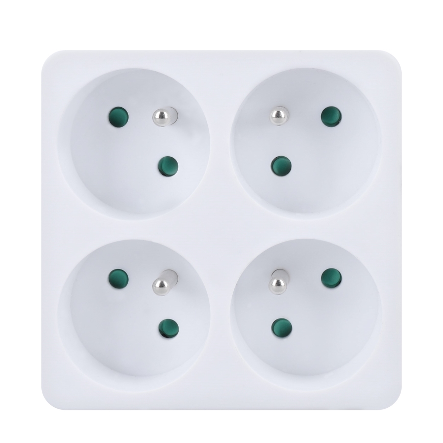 Divisor de tomadas 4x 10A branco