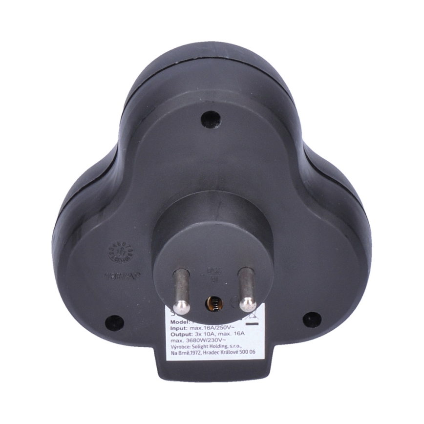 Separador de tomada 3x10A/230V
