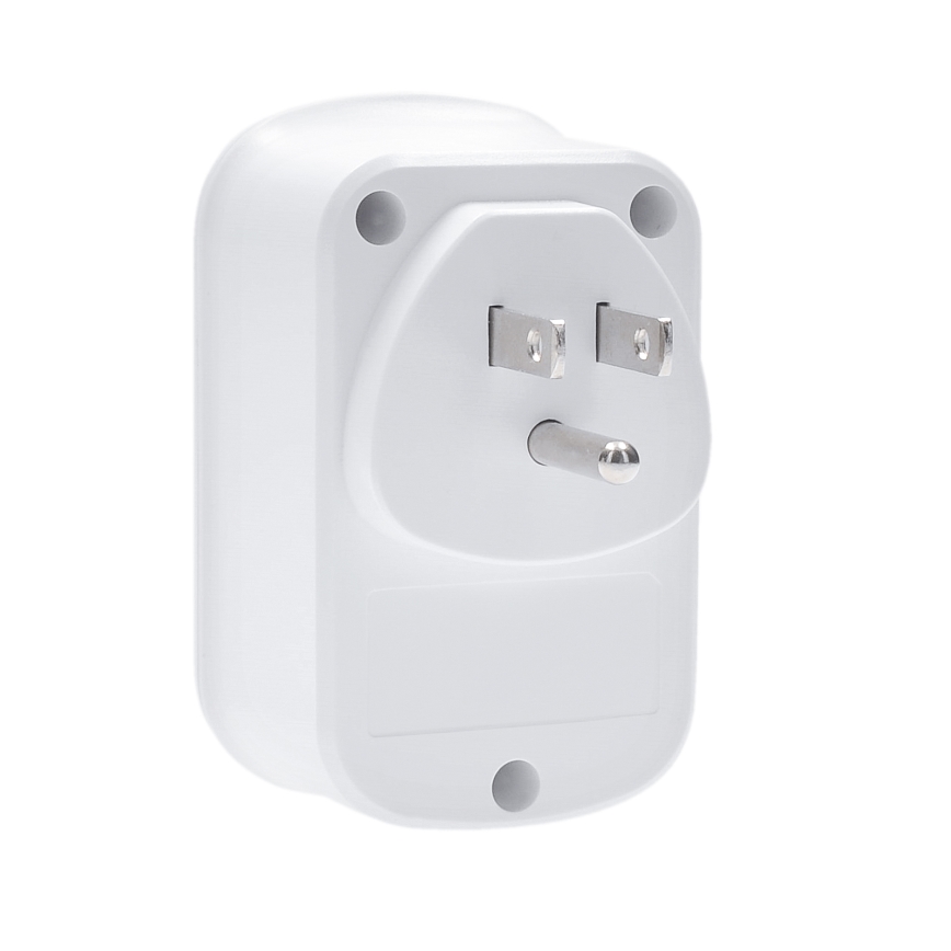 Adaptador de viagem para os EUA 230 V com 2x USB-A e 1x USB-C