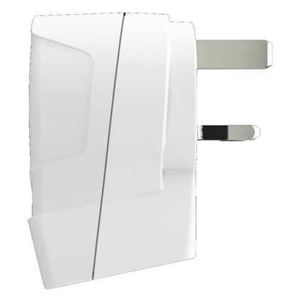 Adaptador de viagem para UK 230V + 2x porta USB