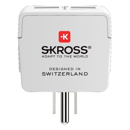 Adaptador de viagem para os EUA 230V + 2x porta USB