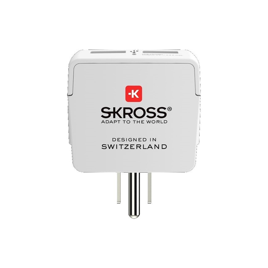 Adaptador de viagem para os EUA 230V + 2x porta USB