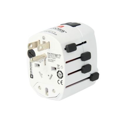Adaptador universal de viagem para o mundo inteiro 230V + porta USB
