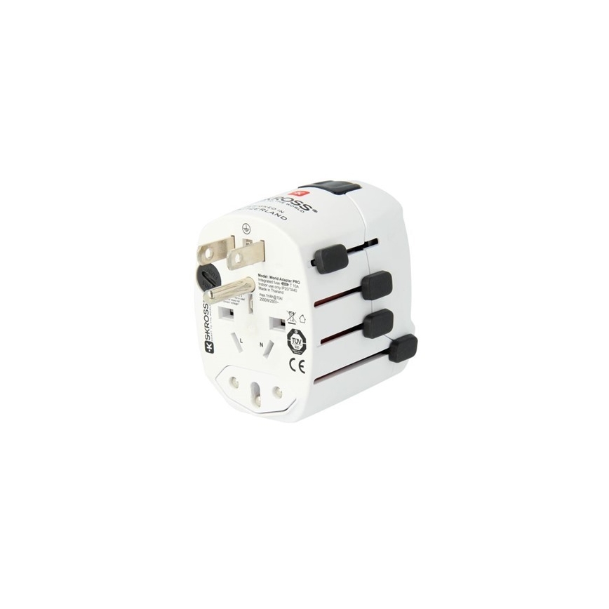 Adaptador universal de viagem para o mundo inteiro 230V + porta USB