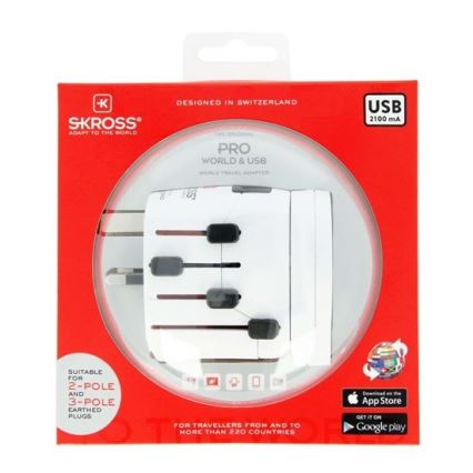 Adaptador universal de viagem para o mundo inteiro 230V + porta USB