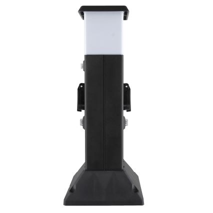 Candeeiro exterior com 2 tomadas 1xE14/15W/230V IP44 preto