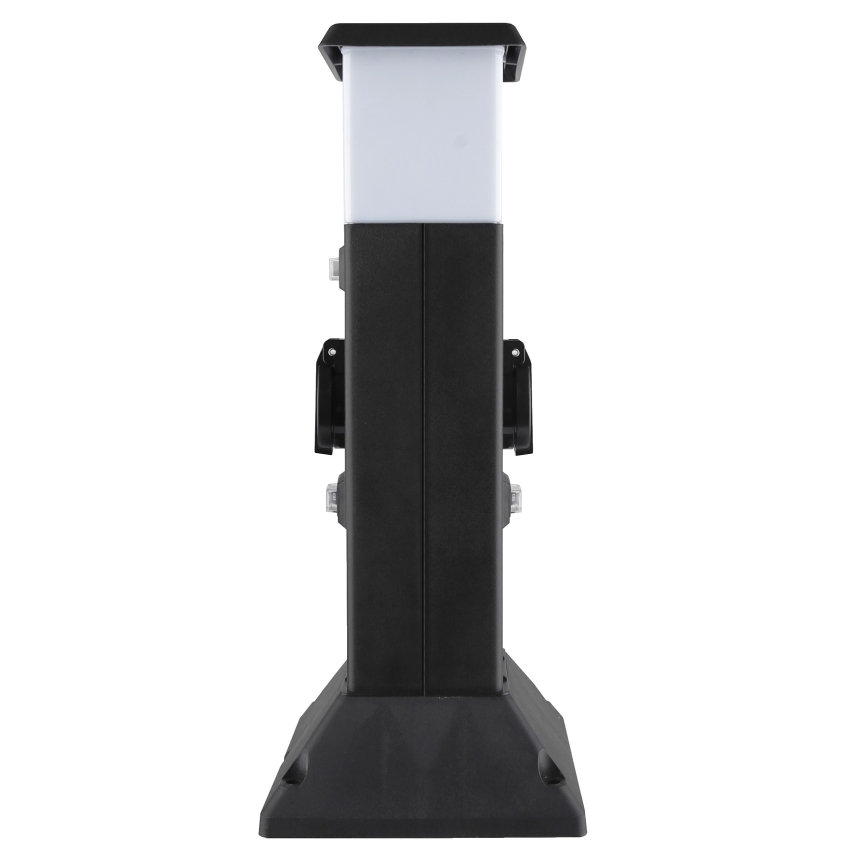 Candeeiro exterior com 2 tomadas 1xE14/15W/230V IP44 preto