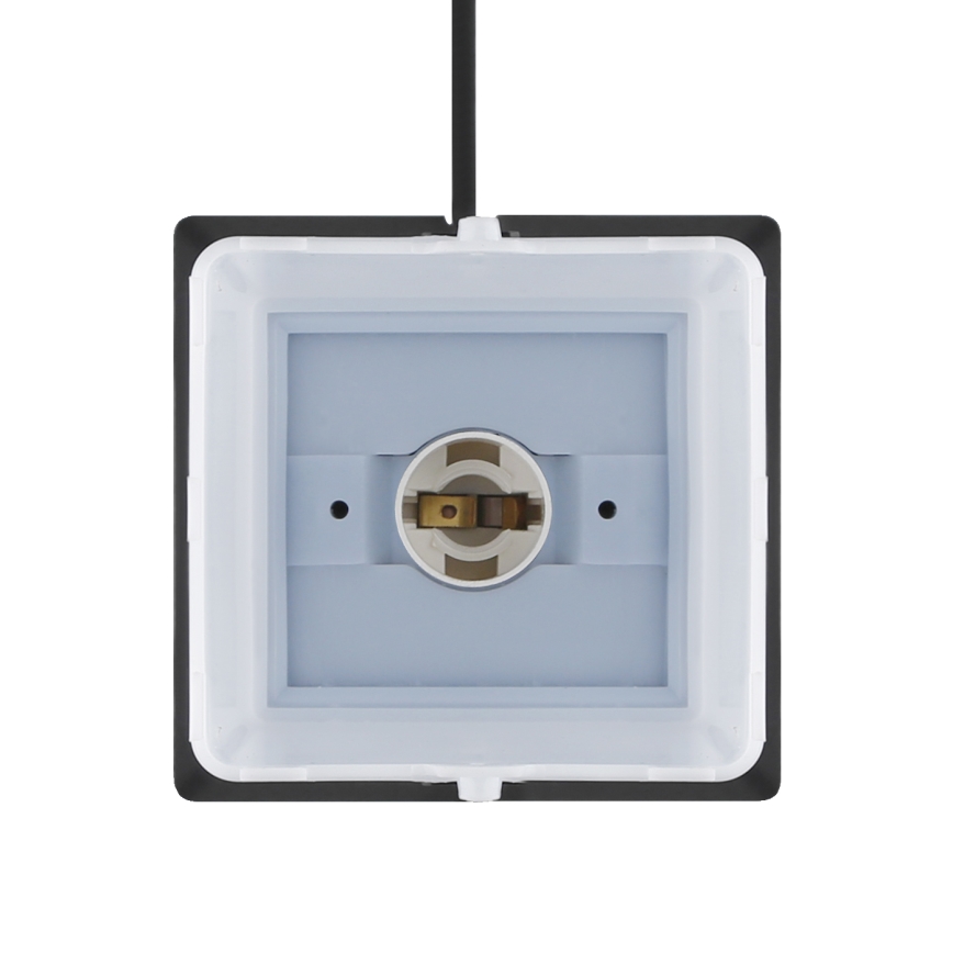 Candeeiro exterior com 2 tomadas 1xE14/15W/230V IP44 preto