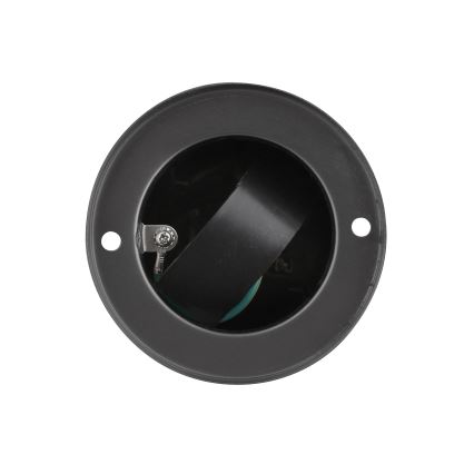 Coluna exterior com tomada 2Z 230V IP44 preto angular