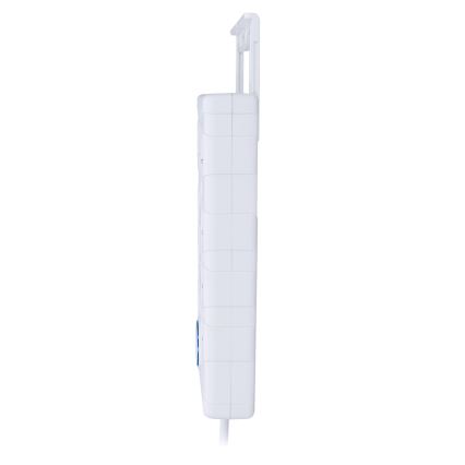 Cabo de extensão com interruptor 8Z Tipo E + 1xUSB-A + 1xUSB-C 2m branco
