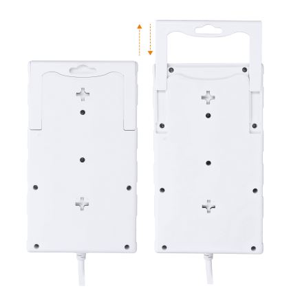 Cabo de extensão com interruptor 8Z Tipo E + 1xUSB-A + 1xUSB-C 2m branco