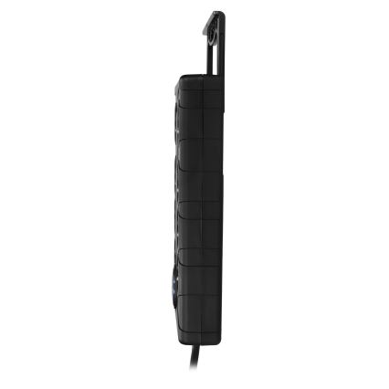Cabo de extensão com interruptor 8Z Tipo E + 1xUSB-A + 1xUSB-C 2m preto