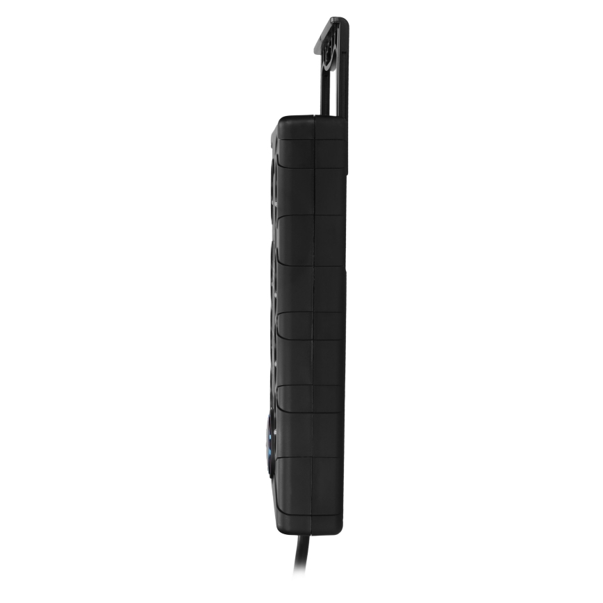 Cabo de extensão com interruptor 8Z Tipo E + 1xUSB-A + 1xUSB-C 2m preto