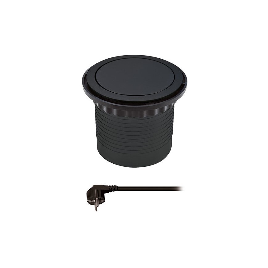 Coluna de tomadas para um tampo de mesa 4x230V