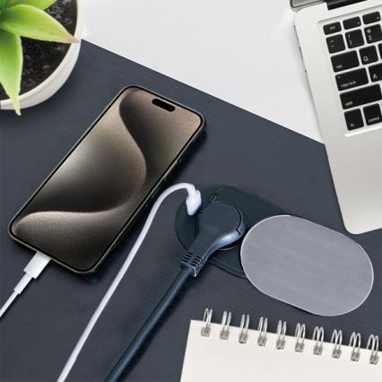 Tomada embutida 1Z + USB A+C