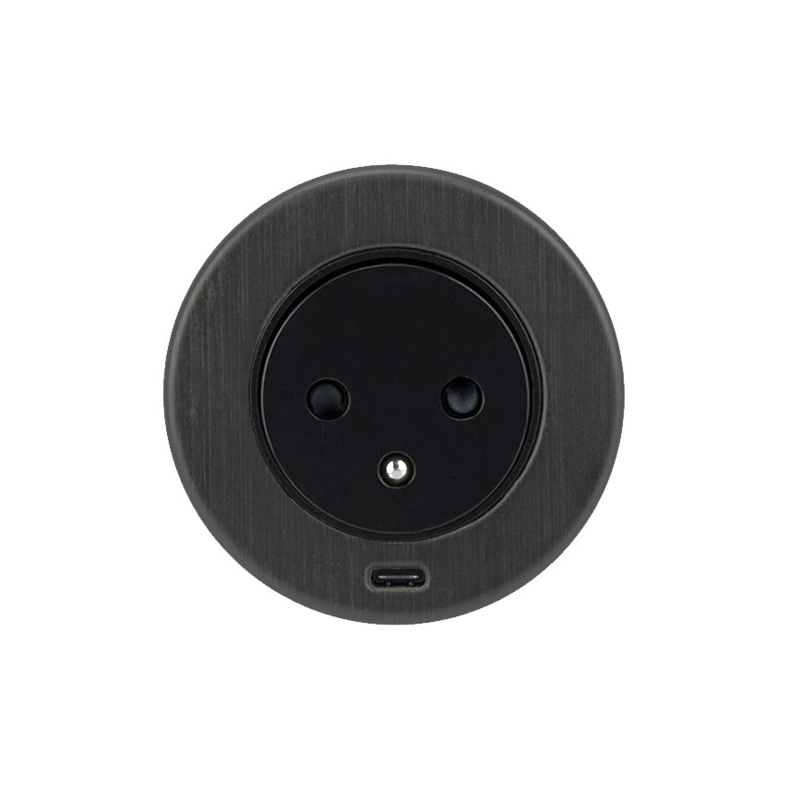 Tomada USB integrada 1Z + 1xUSB-C 230V