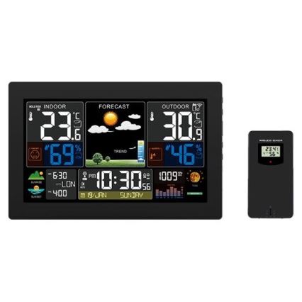 Estação meteorológica com ecrã LCD a cores 2xAA/5V