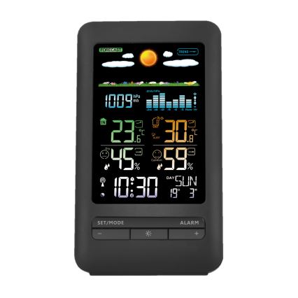 Estação meteorológica com visor LCD 2xAA preto