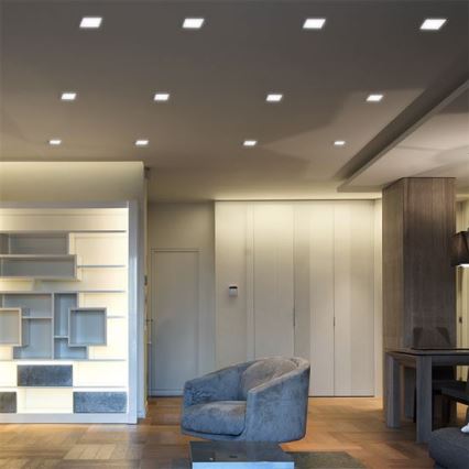 Painel LED LED/24W/230V 3000/4000/6000K 30x30 cm branco
