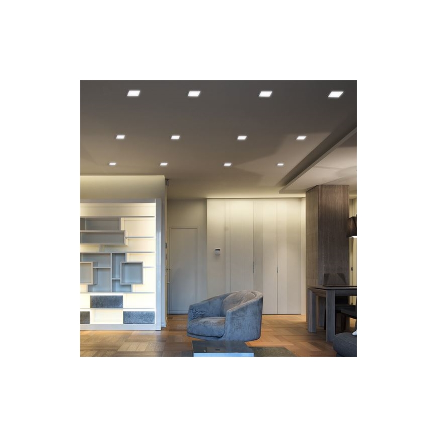Painel LED LED/24W/230V 3000/4000/6000K 30x30 cm branco