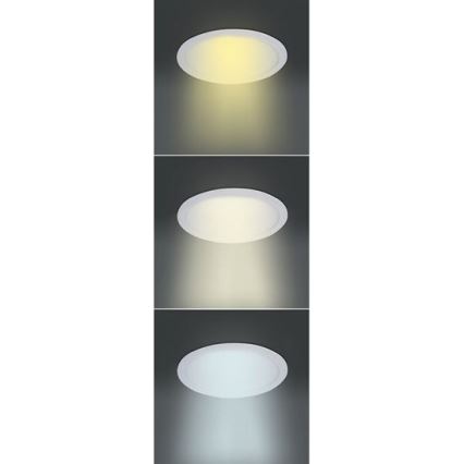Painel LED, 6W, 230V, 3000/4000/6000K, Ø 12 cm, branco
