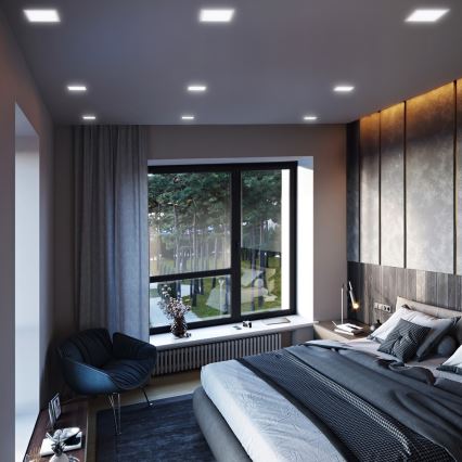 Painel LED LED/6W/230V 3000/4000/6000K 12x12 cm branco