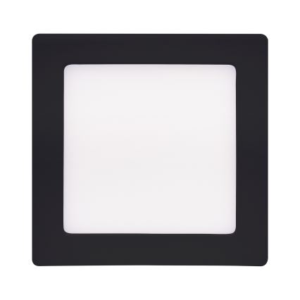 Iluminação de teto LED LED/12W/230V 3000/4000/6000K preto angular